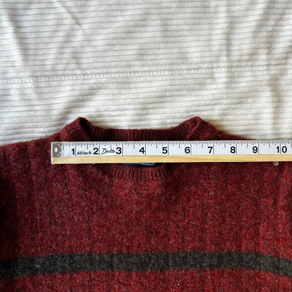 Vintage Authentic Structure 100% Lambswool Sweater Men’s L (Runs Small) Woolmark - Picture 8 of 15